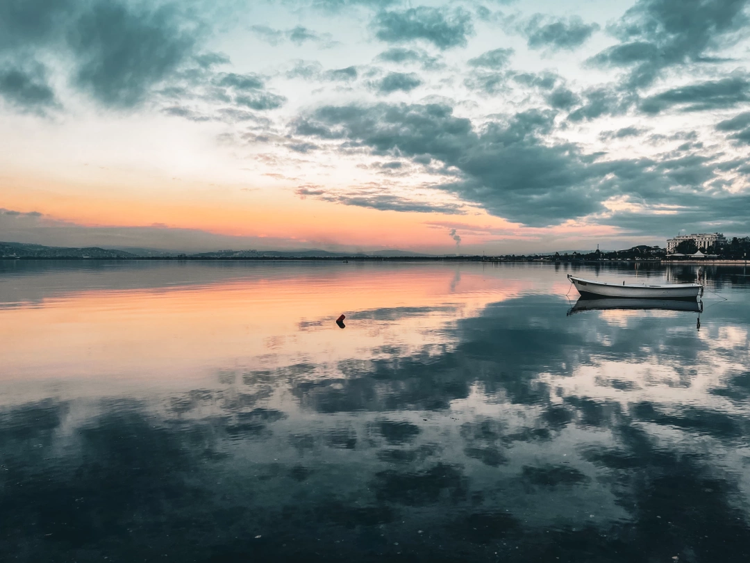 yansima-bulut-kayik-gunbatimi-basiskele-kocaeli-sahil / 8593